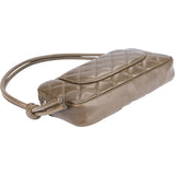 Chanel Quilted Lambskin Python Cambon Handbag