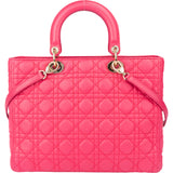 Christian Dior Quilted Leather Lady Dior Handbag