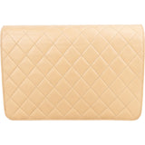Chanel Quilted Lambskin 24K Gold Single Flap Crossbody Bag