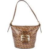 Fendi FF Canvas Monogram FF Buckle Handbag