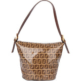 Fendi FF Canvas Monogram FF Buckle Handbag