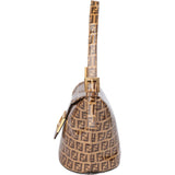 Fendi FF Canvas Monogram FF Buckle Handbag