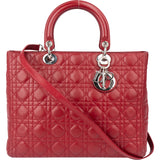 Christian Dior Quilted Leather Lady Diana Handbag