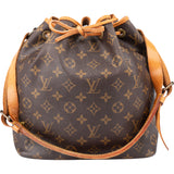 Louis Vuitton Canvas Monogram Sac Noe Petit Shoulder Bag