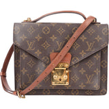 Louis Vuitton Canvas Monogram Monceau Handbag