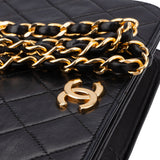 Chanel Quilted Lambskin 24K Gold Single Flap Shoulder Bag