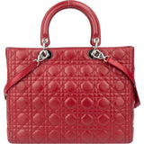 Christian Dior Quilted Leather Lady Diana Handbag