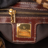 Fendi FF Canvas Monogram FF Buckle Handbag