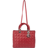 Christian Dior Quilted Leather Lady Diana Handbag