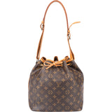 Louis Vuitton Canvas Monogram Sac Noe Petit Shoulder Bag
