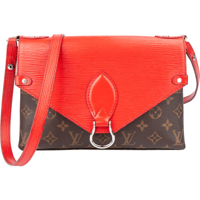 Louis Vuitton Canvas Epi Leather Saint Michel PM Crossbody Bag