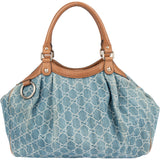 Gucci Denim GG Monogram Sukey Handbag