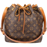 Louis Vuitton Canvas Monogram Sac Noe Petit Shoulder Bag