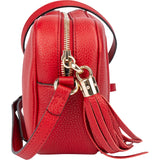 Gucci Red Leather GG Soho Crossbody Bag