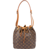 Louis Vuitton Canvas Monogram Sac Noe Petit Shoulder Bag