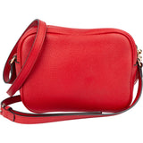 Gucci Red Leather GG Soho Crossbody Bag