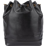 Louis Vuitton Noir Epi Leather Sac Noe Grande Shoulder Bag