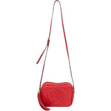 Gucci Red Leather GG Soho Crossbody Bag
