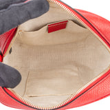 Gucci Red Leather GG Soho Crossbody Bag