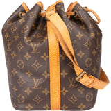 Louis Vuitton Canvas Monogram Sac Noe Petit Shoulder Bag