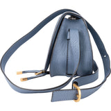 Chloé Blue Leather Marcie Crossbody Bag