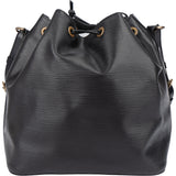 Louis Vuitton Noir Epi Leather Sac Noe Petit Shoulder Bag