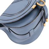 Chloé Blue Leather Marcie Crossbody Bag