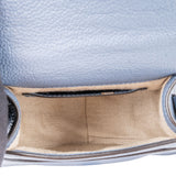 Chloé Blue Leather Marcie Crossbody Bag