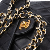 Chanel Quilted Lambskin 24K Gold Single Flap Crossbody Bag