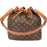 Louis Vuitton Canvas Monogram Sac Noe Petit Shoulder Bag