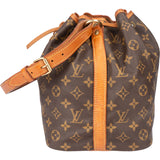 Louis Vuitton Canvas Monogram Sac Noe Petit Shoulder Bag