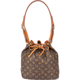 Louis Vuitton Canvas Monogram Sac Noe Petit Shoulder Bag