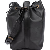 Louis Vuitton Noir Epi Leather Sac Noe Petit Shoulder Bag