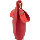 Hermès Rouge Clemence Leather Evelyne GM Crossbody Bag