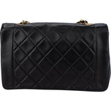 Chanel Quilted Lambskin 24K Gold Single Flap Crossbody Bag