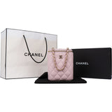 Chanel Lilac Caviar Leather Mini Vertical Vanity Crossbody Bag