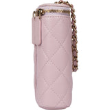 Chanel Lilac Caviar Leather Mini Vertical Vanity Crossbody Bag