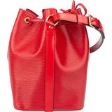 Louis Vuitton Rouge Epi Leather Sac Noe Petit Shoulder Bag
