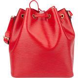 Louis Vuitton Rouge Epi Leather Sac Noe Petit Shoulder Bag