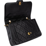 Chanel Quilted Lambskin 24K Gold Single Flap Crossbody Bag