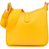 Hermès Yellow Leather Evelyne GM Crossbody Bag