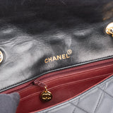 Chanel Quilted Lambskin 24K Gold Single Flap Crossbody Bag