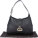 Gucci Black Leather Jackie Junco Handbag