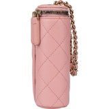 Chanel Pink Caviar Leather Mini Vertical Vanity Crossbody Bag