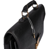 Louis Vuitton Noir Epi Leather Serviette Business Handbag