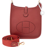 Hermès Clemence Leather Evelyne 16 Crossbody Bag
