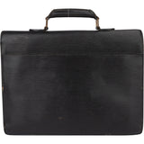 Louis Vuitton Noir Epi Leather Serviette Business Handbag