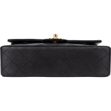 Chanel Quilted Lambskin 24K Gold Small Double Flap Crossbody Bag