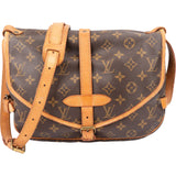 Louis Vuitton Canvas Monogram Saumur 30 Crossbody Bag