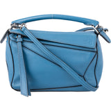 Loewe Bleu Leather Mini Puzzle Handbag